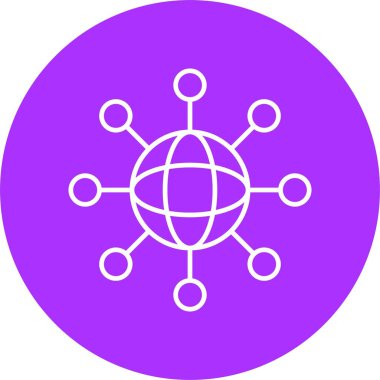 Ağ Satırı Çemberi Simgesi