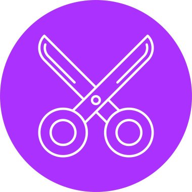 Makas Çizgisi Çemberi Simgesi