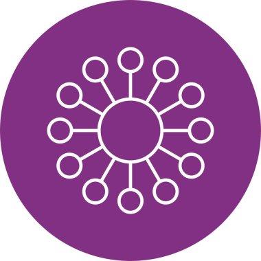 Diyagram Çizgisi Çemberi Simgesi