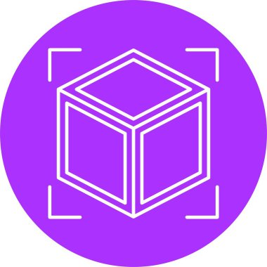 3d Satır Çemberi Simgesi