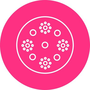 Cilt Hastalığı Çizgisi Çemberi Simgesi