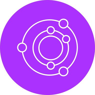 Radar Çizgisi Çemberi Simgesi