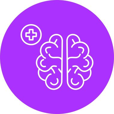 Nöroloji Çizgisi Çemberi Simgesi