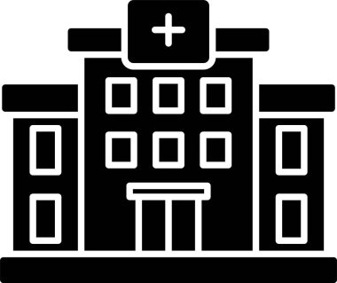 Hastane Kabartma Çemberi Simgesi