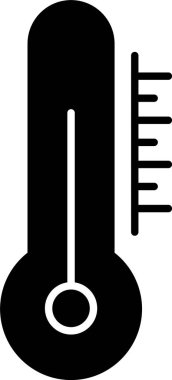 Termometre Kabartma Çemberi Simgesi