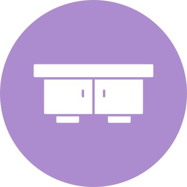 TV Tablosu Kabartma Çemberi Simgesi