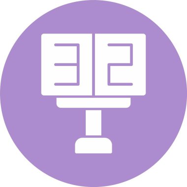 Puan Tablosu Kabartma Çemberi Simgesi