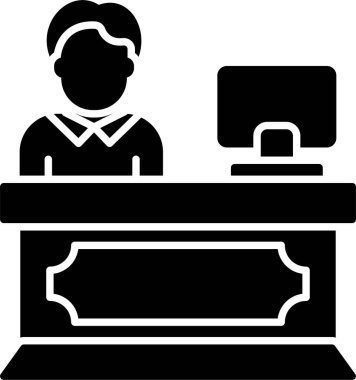 Resepsiyon Kabartma Çemberi Simgesi