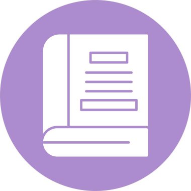 Kitap Kabartma Çemberi Simgesi