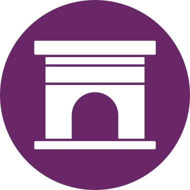 Şömine Kabartma Çemberi Simgesi