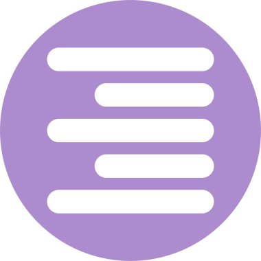 Yatay Sağ Hizalama Kabartma Çemberi Simgesi