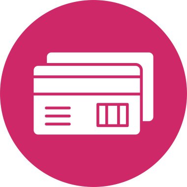 Kredi Kartı Ödeme Kabartma Çemberi Simgesi