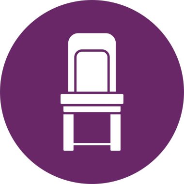 Yemek Sandalyesi Kabartma Çemberi Simgesi