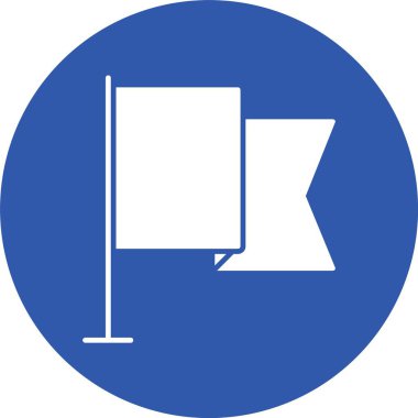 Bayrak Kabartma Çemberi Simgesi