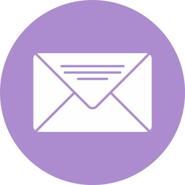 E- posta Kabartma Çemberi Simgesi