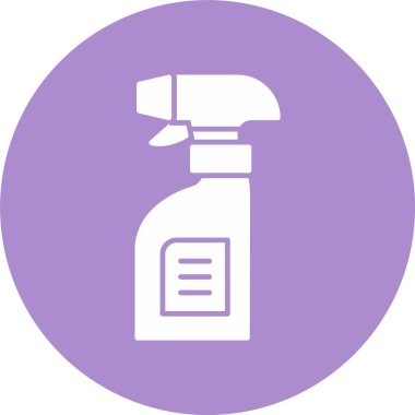 Temizleme Spreyi Kabartma Çemberi Simgesi