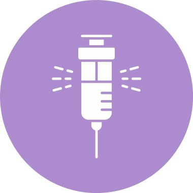 Şırınga Kabartma Çemberi Simgesi