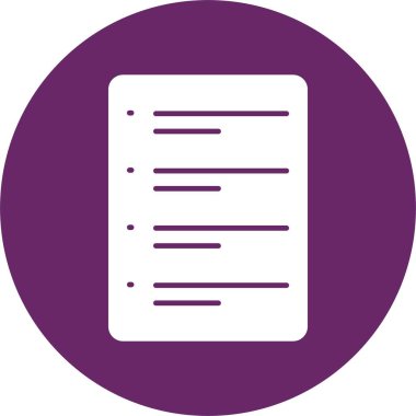 Yapılacaklar Listesi Kabartma Çemberi Simgesi