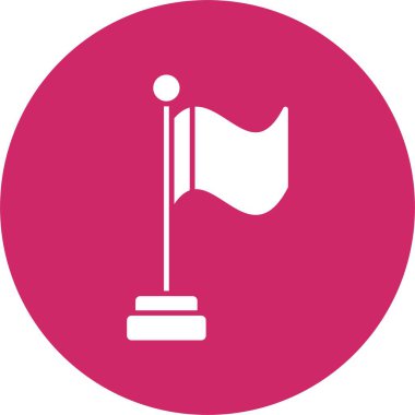 Bayrak Kabartma Çemberi Simgesi