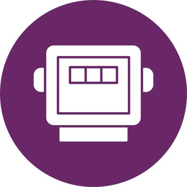 Elektrik Metre Kabartma Çemberi Simgesi