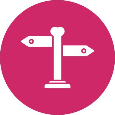 Yön Kabartma Çemberi Simgesi