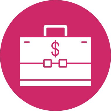 İş ve Finans Kabartma Çemberi Simgesi