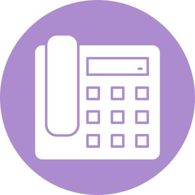 Telefon Kabartma Çemberi Simgesi