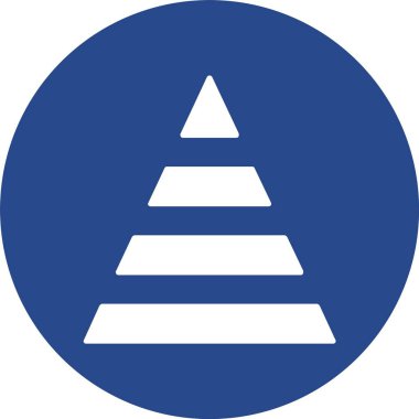 Piramit Kabartma Çemberi Simgesi