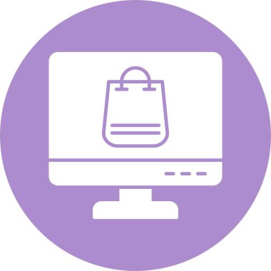 Çevrimiçi Alışveriş Çemberi Simgesi