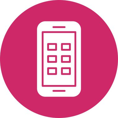 Telefon Kabartma Çemberi Simgesi