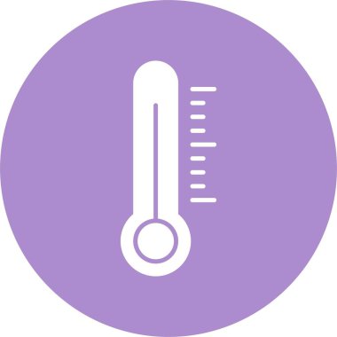 Termometre Kabartma Çemberi Simgesi