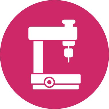 Milling Makinesi Kabartma Çemberi Simgesi