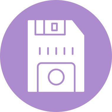 Disket Kabartma Çemberi Simgesi