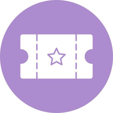 Bilet Kabartma Çemberi Simgesi