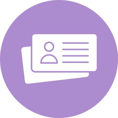 İş Kartı Kabartma Çemberi Simgesi