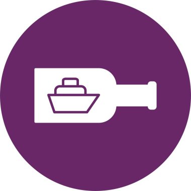 Şişe Kabartma Dairesindeki Gemi Simgesi