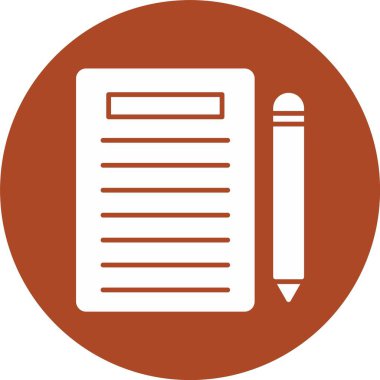 Notlar Kabartma Çemberi Simgesi