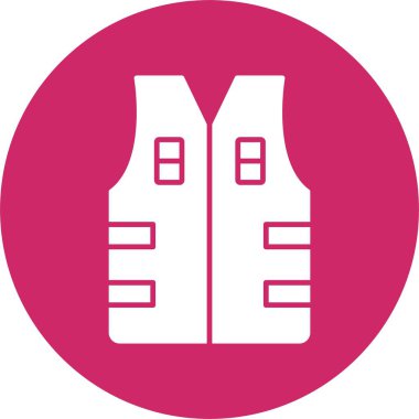 Kurşun geçirmez Yelek Kabartma Çemberi Simgesi