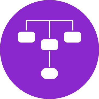 Hiyerarşik Yapı Kabartma Çemberi Simgesi