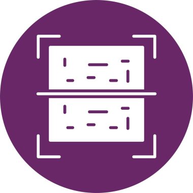 Qr Kod Kabartma Çemberi Simgesi