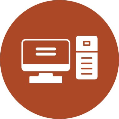 Bilgisayar Masaüstü Kabartma Çemberi Simgesi