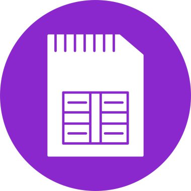 Telefon Sim Kart Kabartma Çemberi Simgesi