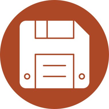 Kabartma Çemberi Simgesi Disketi