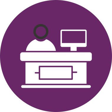 Kasiyer Kabartma Çemberi Simgesi