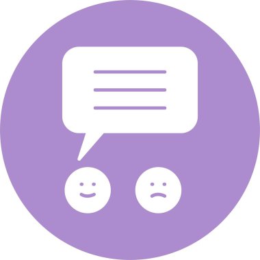 Yanıt Kabartma Çember Simgesi