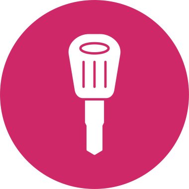 Araba Anahtarı Kabartma Çemberi Simgesi