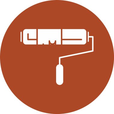 Boya Roller Glyph Çemberi Simgesi