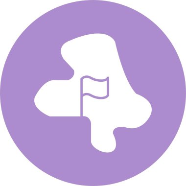 Racetrack Kabartma Çemberi Simgesi