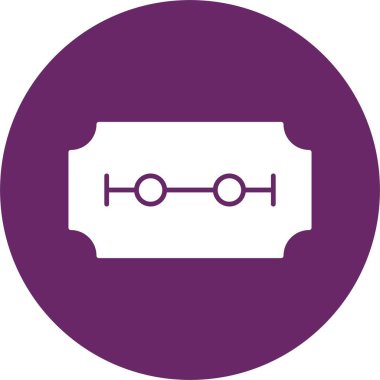 Ustura Bıçağı Kabartma Çemberi Simgesi