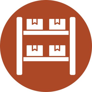 Kutular Kabartma Çemberi Simgesi